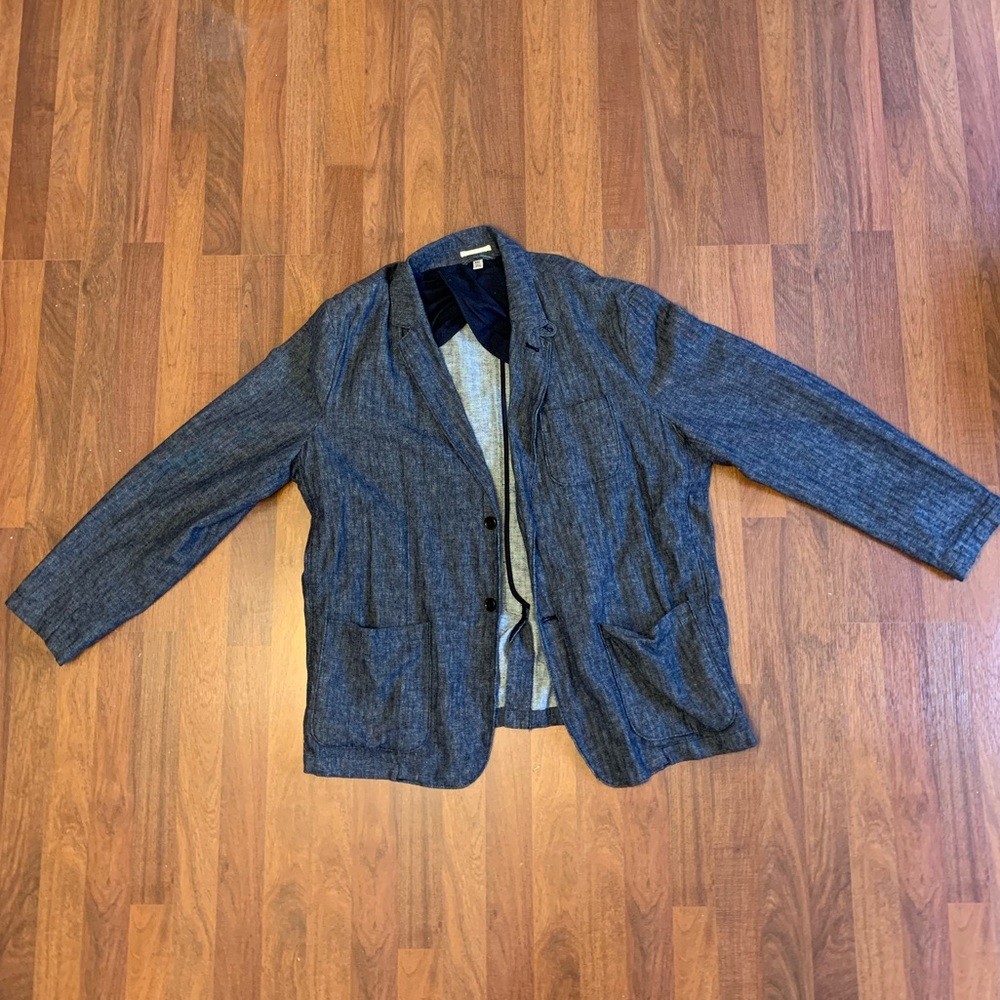 Goodfellow & Co Men's Navy Blue Blazer Coat Jacket XXL 2XL